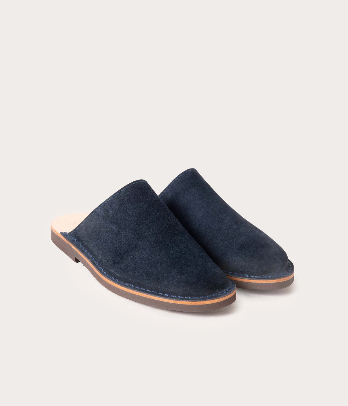 Estérel Mule Homme Velours Bleu