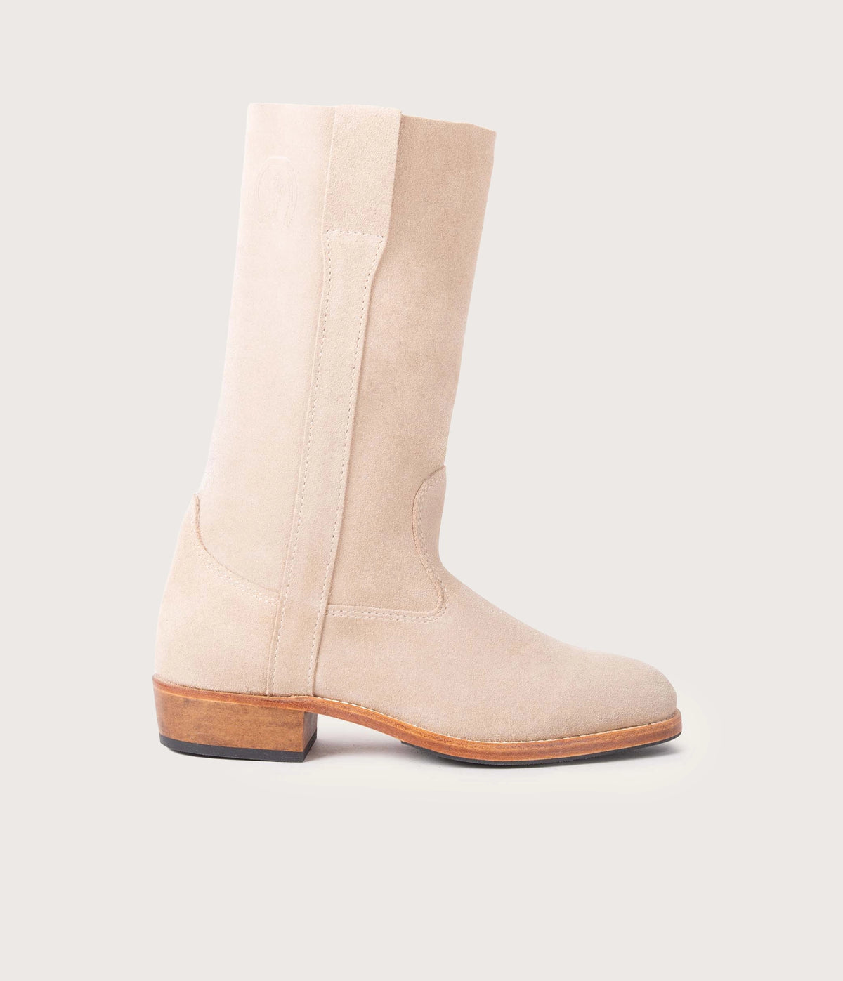 Gaïa Botte Velours Beige